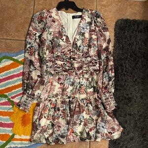 Floral Print Dress - Multicolor